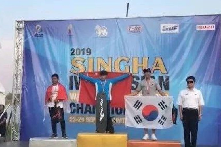 2019IWWF亚洲滑水锦标赛中国男子花样夺金